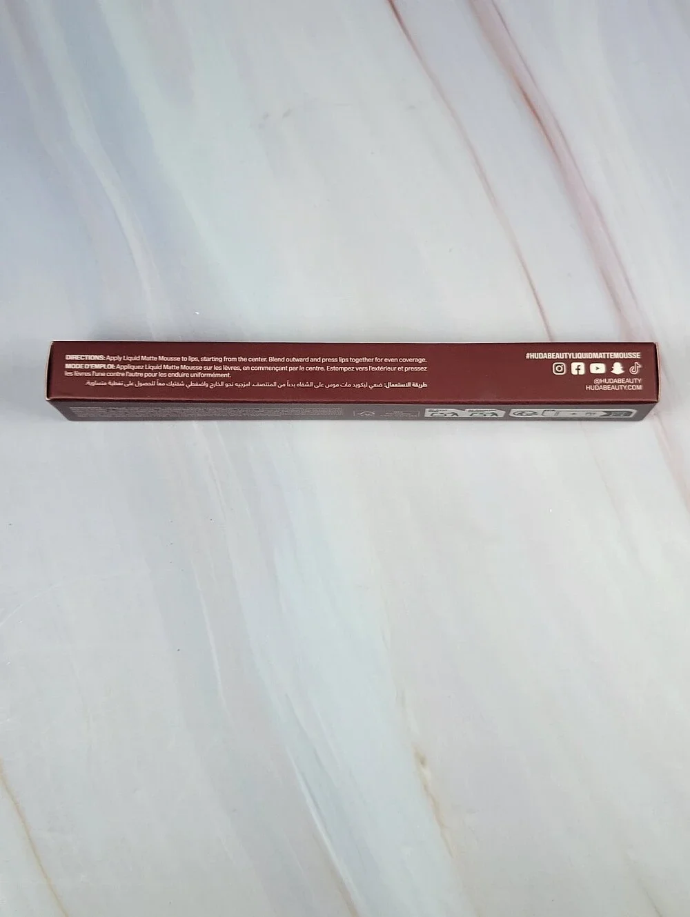 Huda Beauty Liquid Matte Mousse Soft Blur Lip Cream in Berry Brown BNIB
